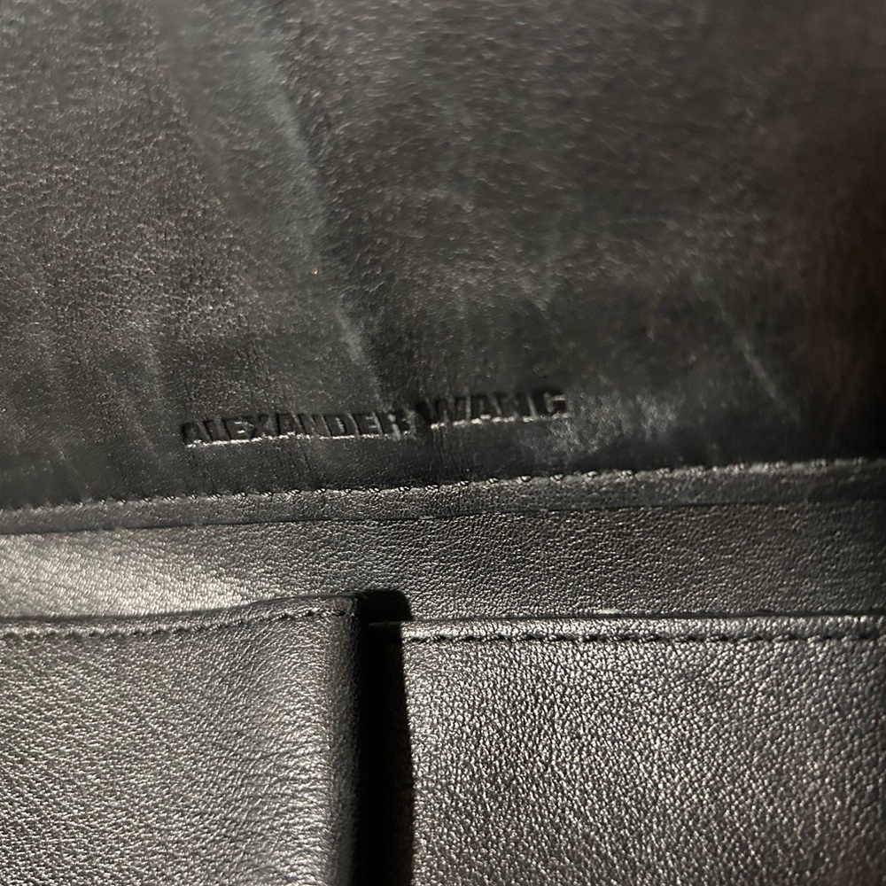 Alexander Wang Prisma black calf, skin leather tote with pouch - Picture 5 of 8